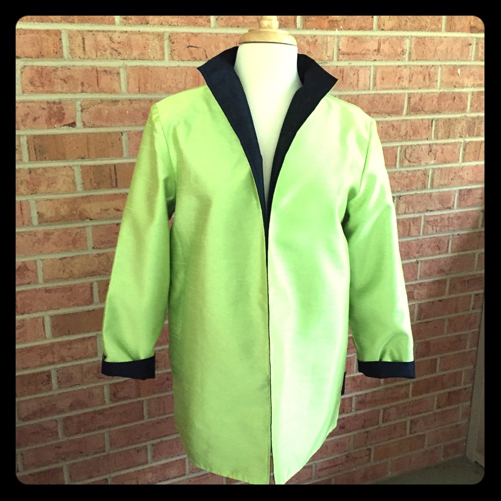 Reversible Silk fashion jacket.
